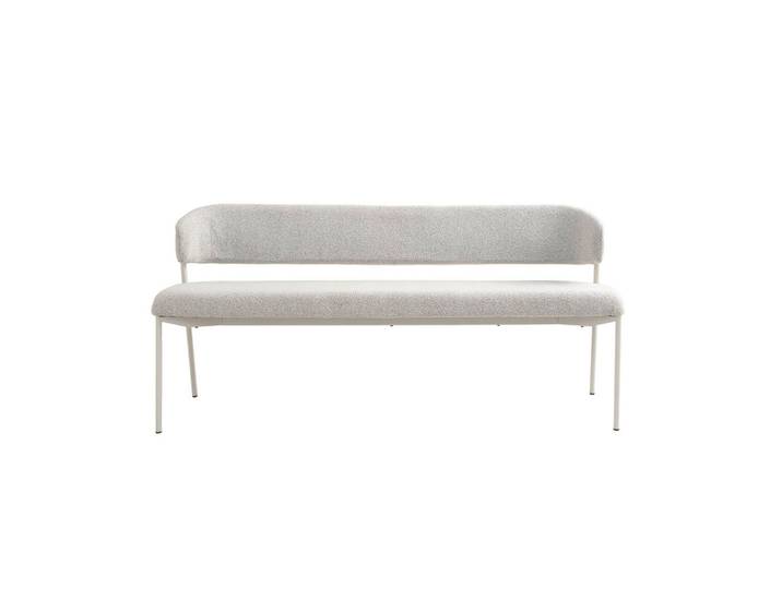 Schöner Wohnen Sitzbank, Greige, Metall, Textil, 80x56x163 cm, Esszimmer, Bank, Sitzbänke