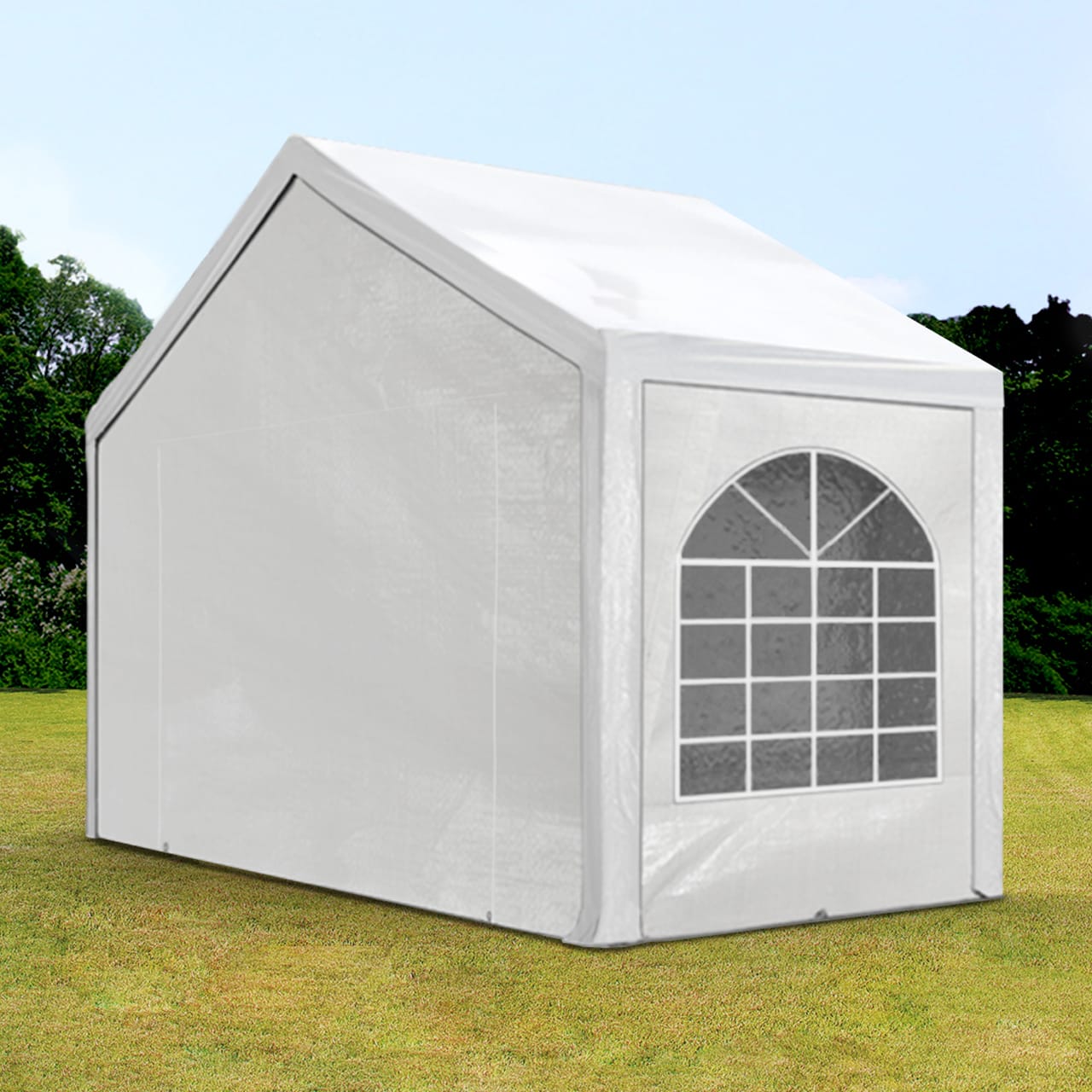 TOOLPORT 4x2m Marquee / Party tent, PE 450, white - (91107)