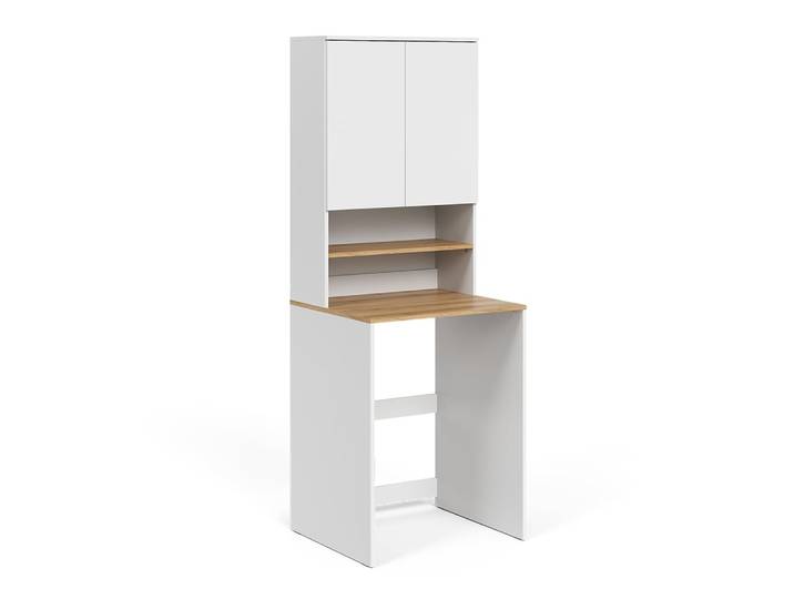 Armoire pour machine à laver 2 pièces Blanche/Artisan 68x88