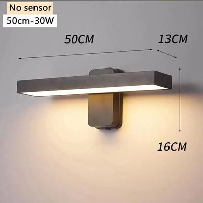 Uplift Picks IP65 LED Outdoor Wall Lamp With Motion Sensor Rotatable Porch Light 50 Cm (wiring) warm Light