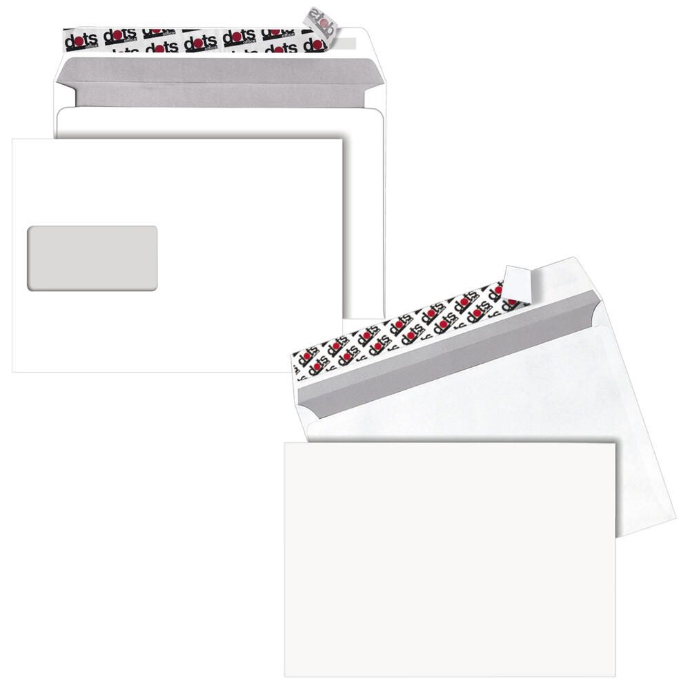 dots Briefumschläge DIN C5 mit Fenster haftklebend 08905023