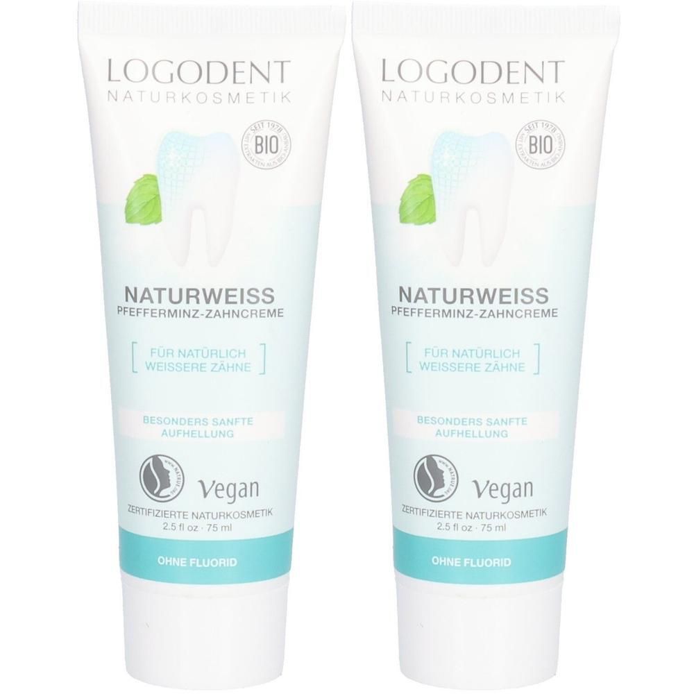 Naturweiss Pfefferminz-Zahncreme x2 2x75 ml Zahncreme