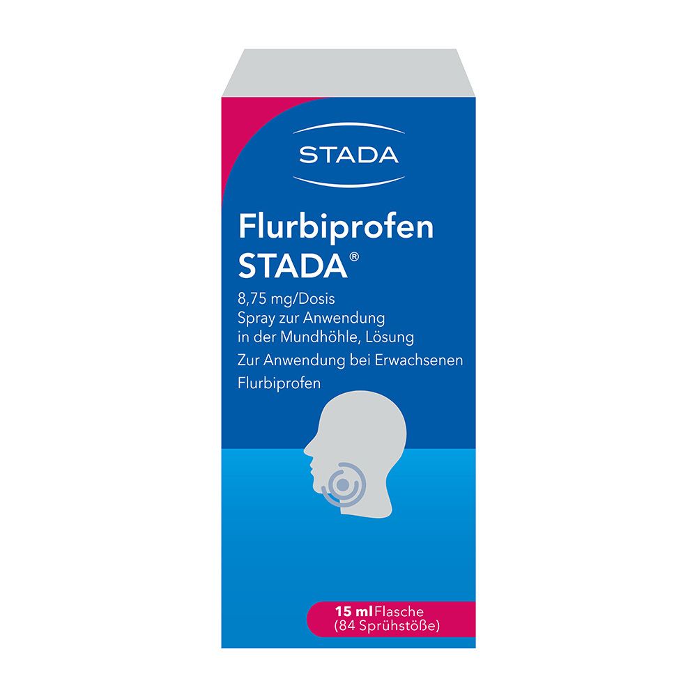 Flurbiprofen Stada 8,75 mg/Dosis Spray Anw.Mundhö. 15 ml
