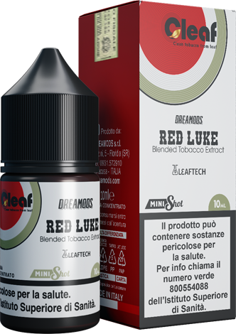 Dreamods Red Luke Cleaf Aroma Mini Shot 10ml Tabacco Burley Izmir
