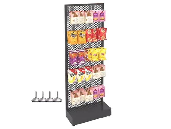 Snack-Organizer, Snack-Organizer for die Arbeitsplatte, Einzelhandelsdisplay(Black,45x14x121cm/17.7x5.5x47.6inch)