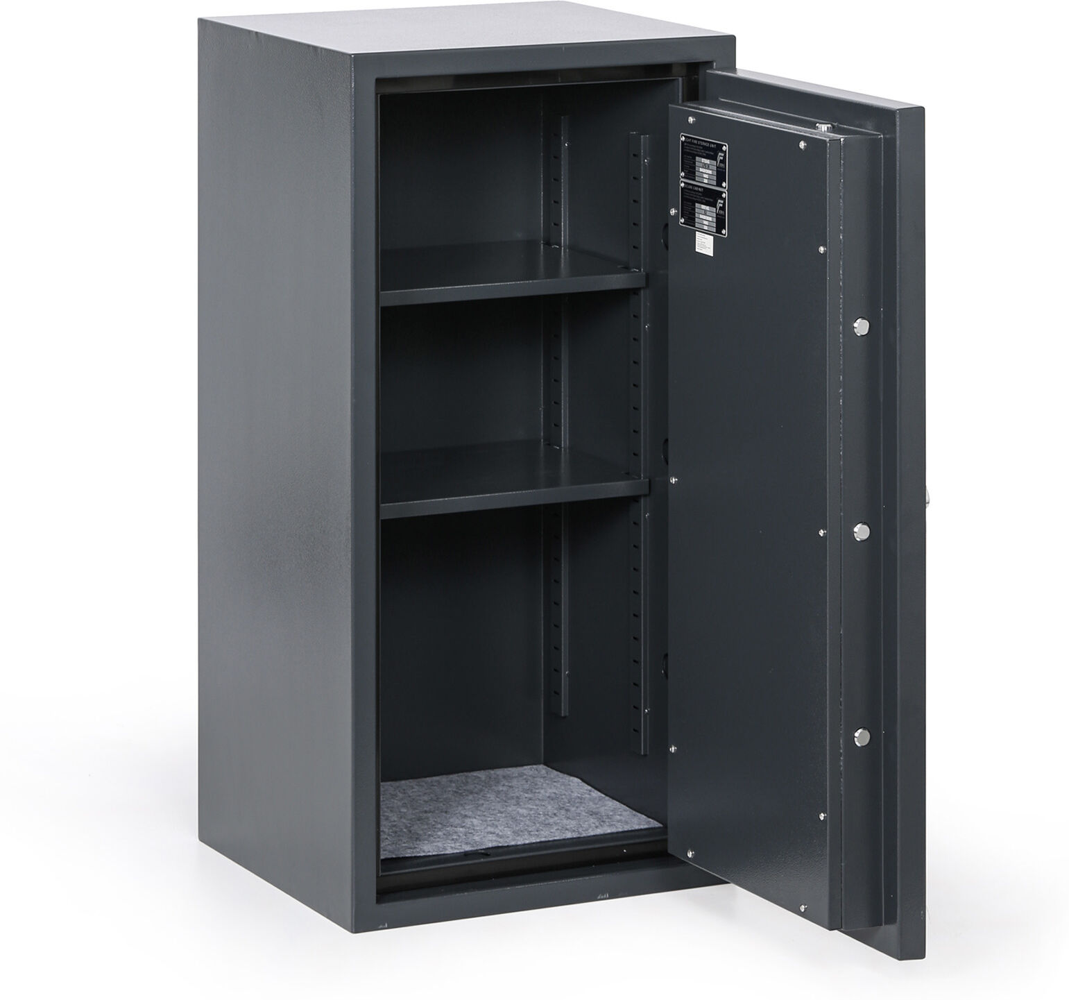 B2B Partner Feuerfester Möbeltresor mit Schlüsselschloss, Klasse S2, 980 x 480 x 435 mm