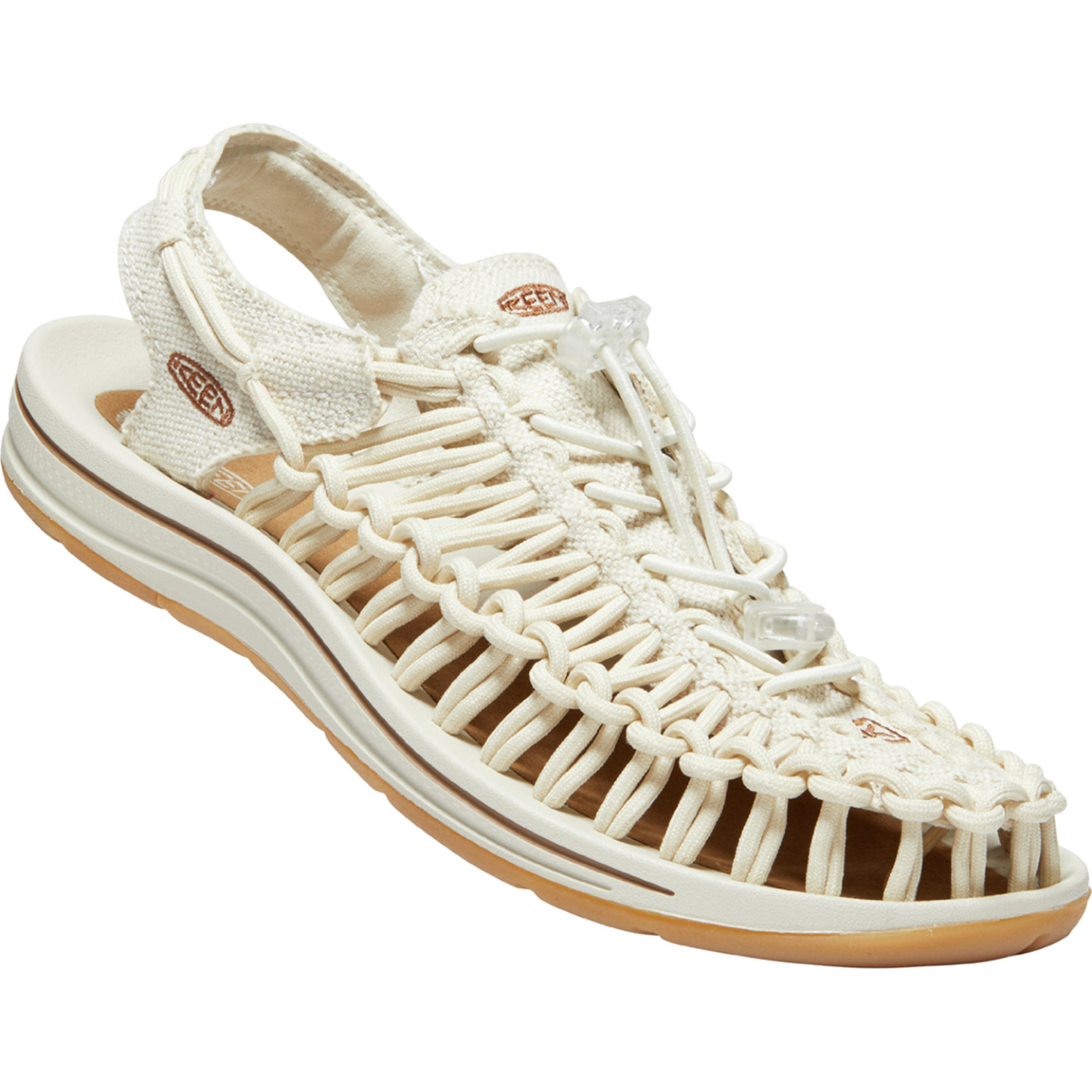 Keen Uneek Canvas Sandale Damen Sandalen beige Größe 39 Lifestyle Hautfreundlich