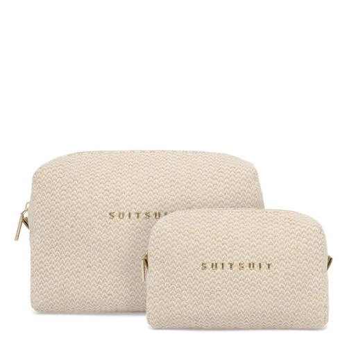 SUITSUIT toilettas Fusion set van 2 Natural Waffles