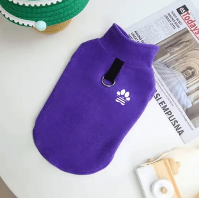 Inspire Picks Warm Dog Sweater Vest Autumn & Winter Clothes For French Bulldogs, Pugs & Small Dogs purple xl