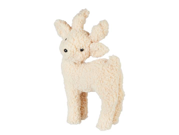 Décoration en peluche 11 x 32 x 18cm Beige/Beige
