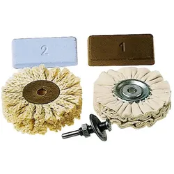 wolfcraft, Poliermittel, 1 Profi-Polier-Set 6-tlg.