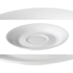 METRO Professional Untertasse Fine Dining, Porzellan, Ø 11.3 cm, für Kaffeetasse 100 ml, weiß, 6 Stück
