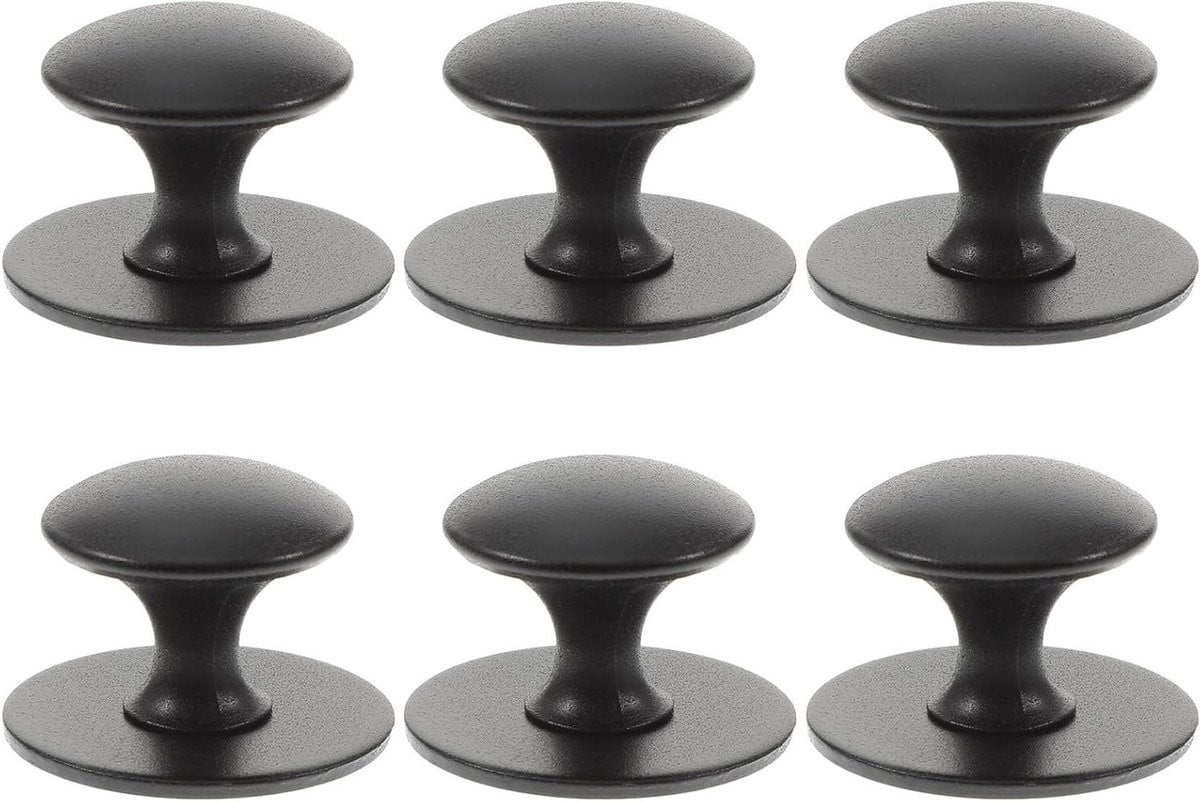 Zelfklevende Kastknoppen Set in Zwart - Design Meubelgrepen met 35mm Diameter