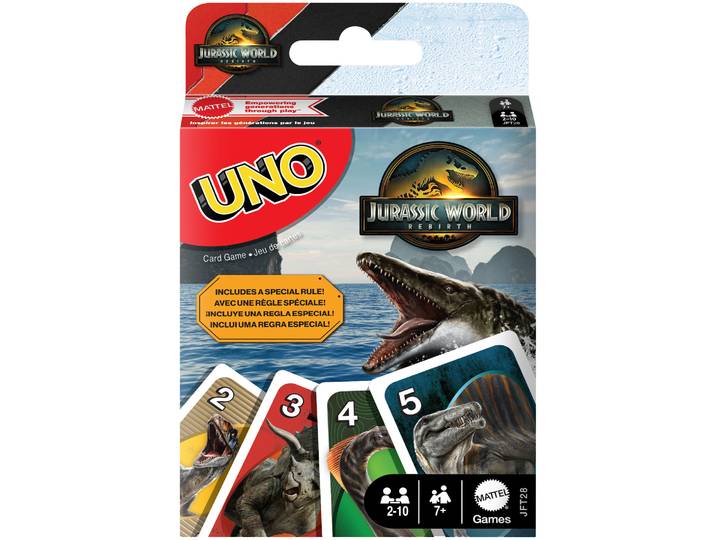 Mattel Games UNO Jurassic World 4 7+ Jahre