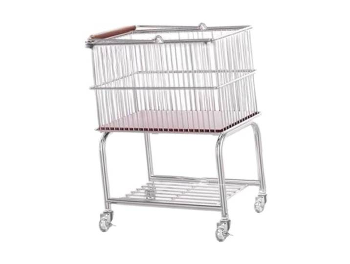 MFWHEFJ Rollwagen KüChe Rollbarer Wäschewagen mit abnehmbarem Wäschekorb For Toilettenartikel, Taschentücher, 360° drehbare Rollen, Küchenwagen