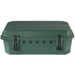 Sygonix, Steckdosenleiste, SY-5598168 Verteilerbox 4fach Standard-Grün (seidenmatt), Schwarz erhöhter Berührungsschutz (4x, CEE 7/3, 5 m)