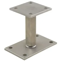 PITZL Pfostenträger PTP easy Edelstahl, Verstellbereich 146 - 211 mm, V4A