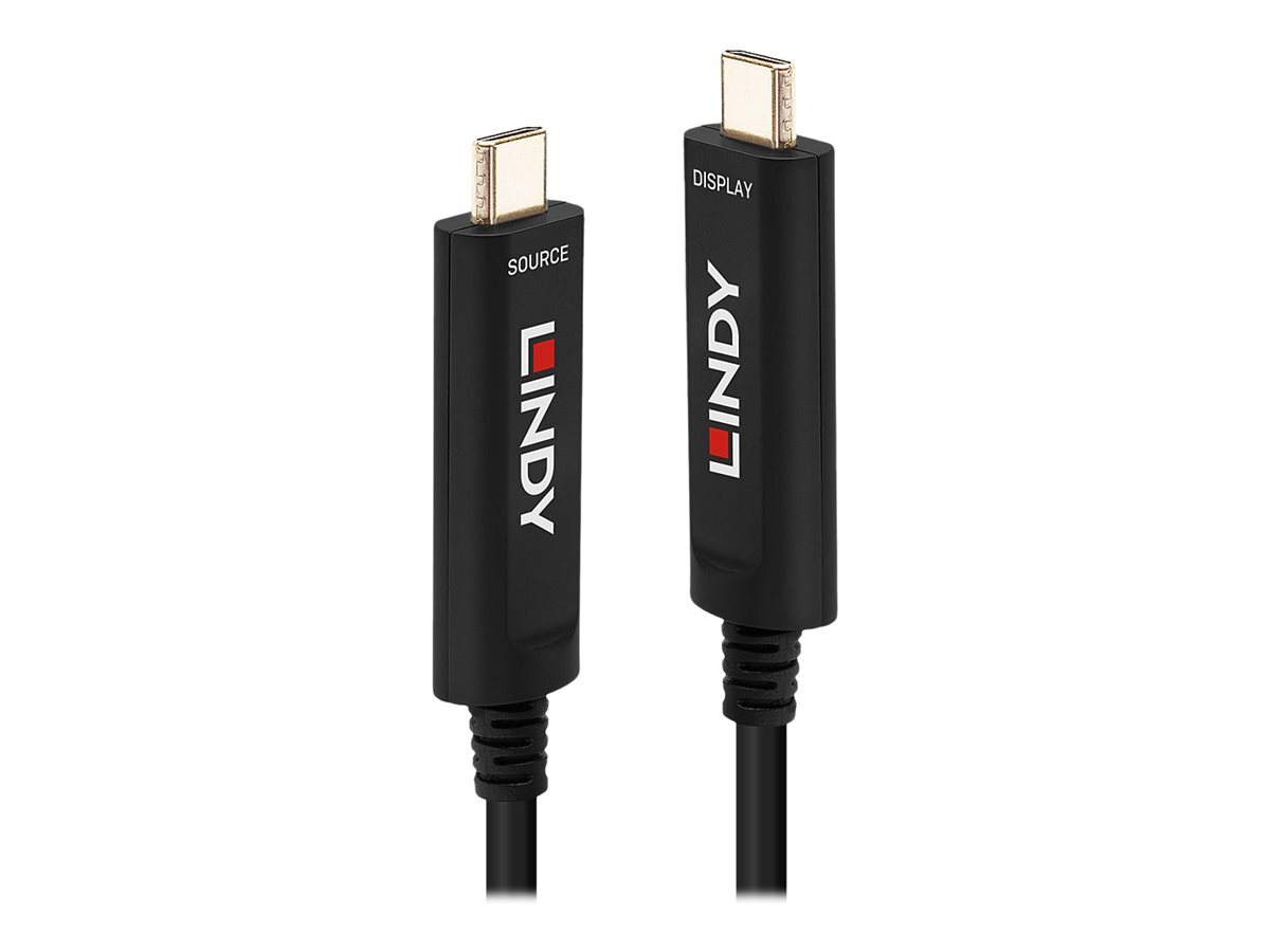 Lindy 38503, 15 m, USB C, USB C, Schwarz