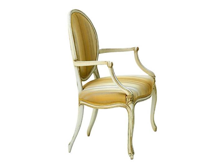 Xlmoebel Stuhl Design-Lehnstuhl aus Holz mit eleganter Polsterung im Art-déco-Stil (Stuhl), Hergestellt in Italy