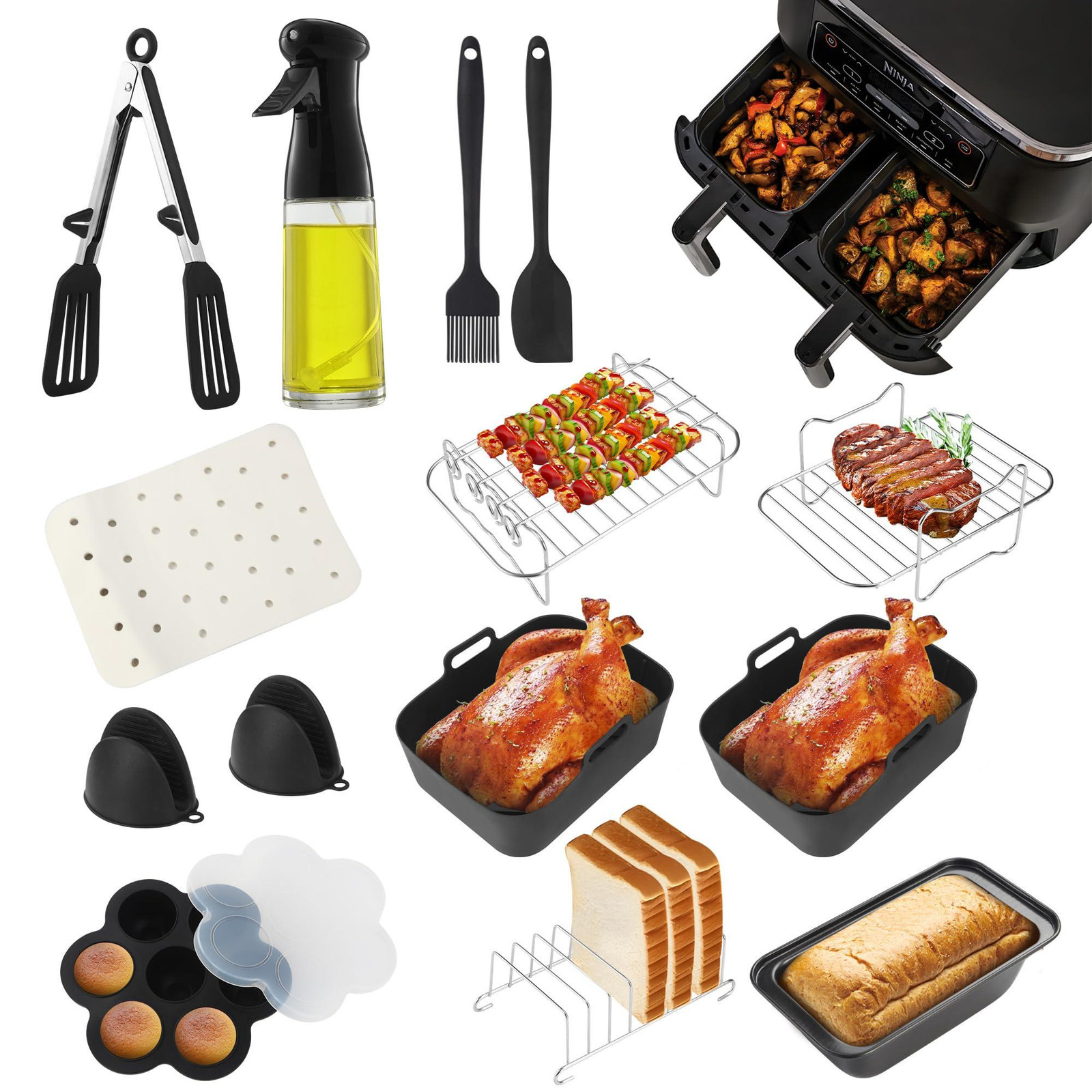 Selius BPA-vrije accessoires voor luchtfriteuses