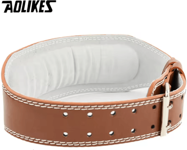 Inspire Curations AOLIKES Weightlifting Belt Wide Gym Belt For Powerlifting, Bodybuilding & Back Support brown m