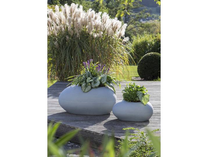 Vase à plantes 48/280 Ø 23cm Gris/Gris