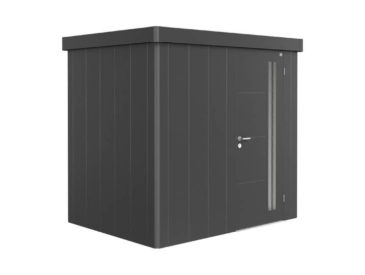 Biohort Gerätehaus Neo 1B Standardtüre Quarzgrau