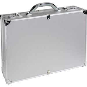 Alumaxx Aktenkoffer 45103 Octan, silber, mit 2 Zahlenschlössern, aus Aluminium