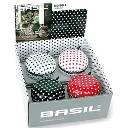 Basil Big Bell Polkadot Klingel schwarz,rot,weiß