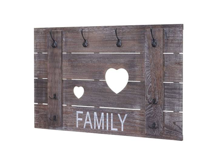 WANDGARDEROBE FAMILY SHABBY-LOOK Braun