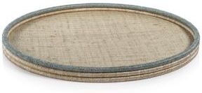 Zodax Laloma Coiled Rattan & Abaca Serving Tray