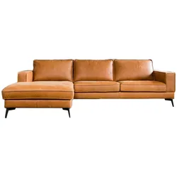 ECKSOFA BLOOM Braun Leder