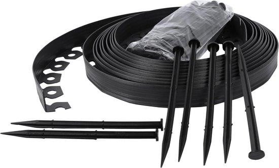 Flexibele Tuinrand Gazonrand Maairand Zwart - 10 Meter