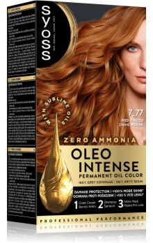 Syoss Oleo Intense cor para cabelo permanente com óleo tom 7_77 Red Ginger 1 un.. Oleo Intense