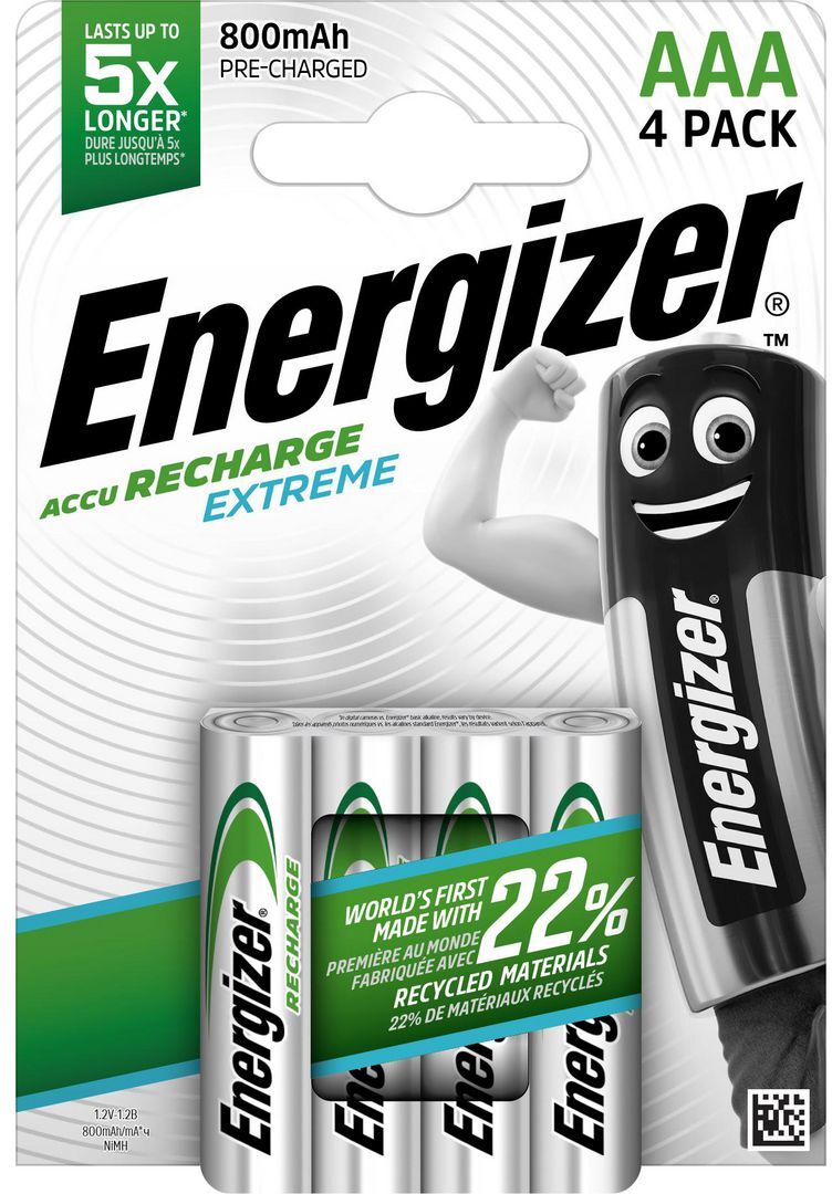 Energizer Batteri Laddbar AAA Extreme 4/fp