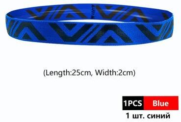 Uplift Essentials Unisex Elastic Sports Fitness Sweatband & Hairband blue