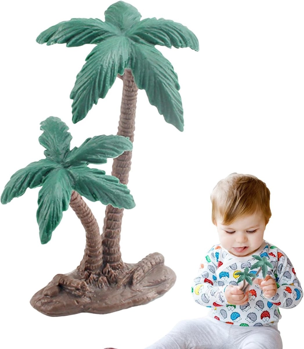 Realistische Kunst Kokospalm - Groene Tropische Boom - Hoogte: 83 cm