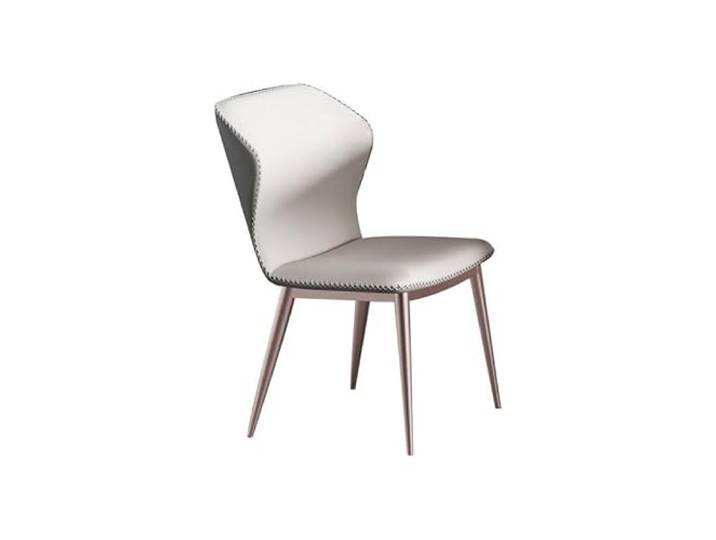 DIANXI Lounge-Sessel Moderner, einfacher, Leichter Luxus-Esszimmerstuhl, Italienischer minimalistischer Restaurantstuhl, Home-Hotel-Café-Rezeptionsstuhl, Verhandlungshocker aus Leder