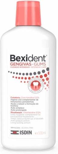 ISDIN Bexident Gengivas Cuidado Intensivo 500ML - Colutório com cloro-hexidina para gengivas fragilizadas