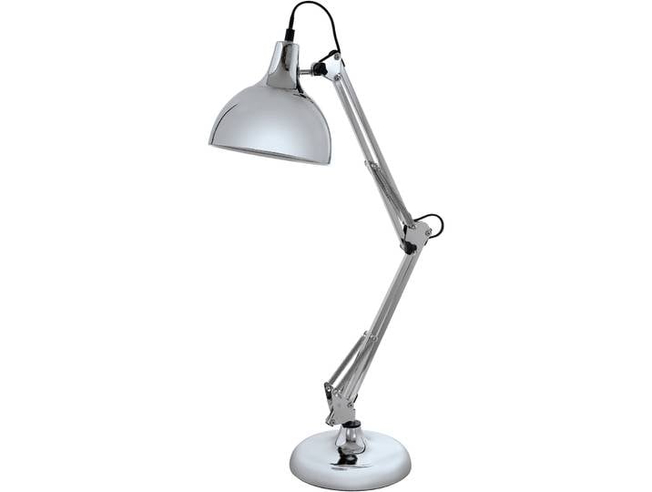 Eglo Tischlampe Borgillio Chrom Stahl H 71 cm - Tischlampe