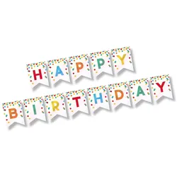 Papstar 12 Grußkette 3,5 m x 20 cm `Happy Birthday`