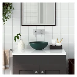 vidaXL, Waschbecken, Kalunas (280 mm, 280 mm)