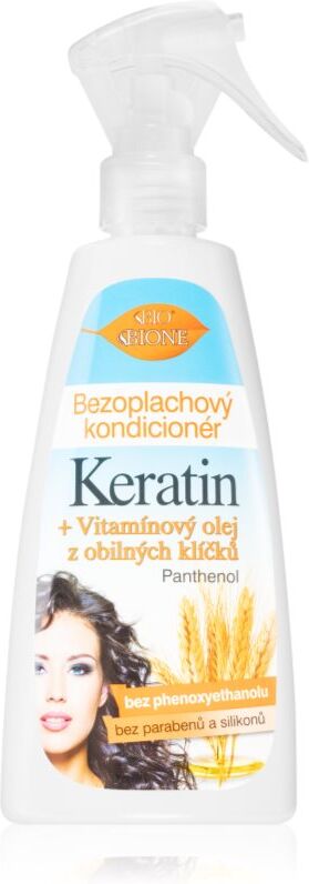 Bione Cosmetics Keratin + Grain après-shampoing sans rinçage en spray 260 ml
