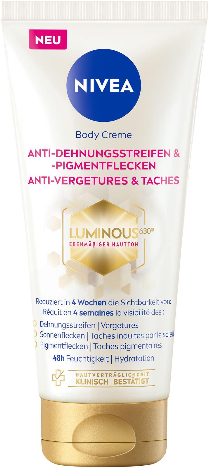 NIVEA LUMINOUS630® ANTI-DEHNUNGSSTREIFEN & PIGMENTFLECKEN Body Creme 200,0 ml 98949