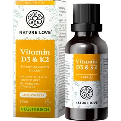 NATURE LOVE Vitamin D3 & K2