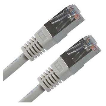 NoName FTP-Patchkabel, Cat.5e, RJ45 M-0,5m, geschützt, grau, Economy (FTP, CAT5e, 0.50 m) (35550655)