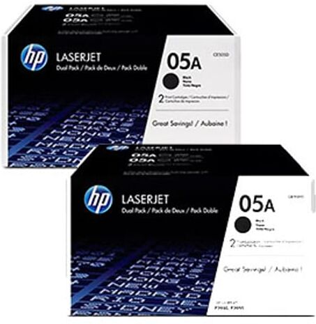 HP 05A (CE505AD) Pack 2 toners negros