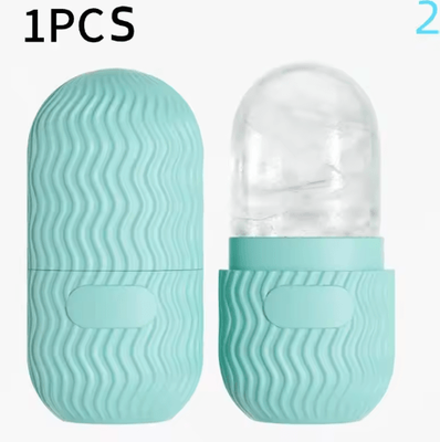 Inspire Picks Silicone Face Ice Roller Reusable Cold Therapy Beauty Tool For Refreshing Skincare light Blue 2