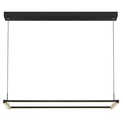 GLOBO LIGHTING LED Pendelleuchte "MARIELLA", schwarz, Leuchten, Hängelampe/Hängeleuchte/Wohnzimmer/Esstisch/elegant, LED Pendelleuchte