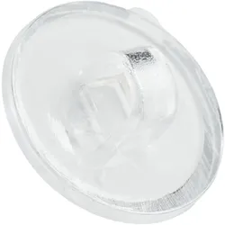 100 Klebeösen, ø = 20 mm, selbstklebend, transparent, rund, Kunststoff, PS